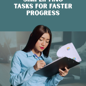 woman writing tasks on clip board